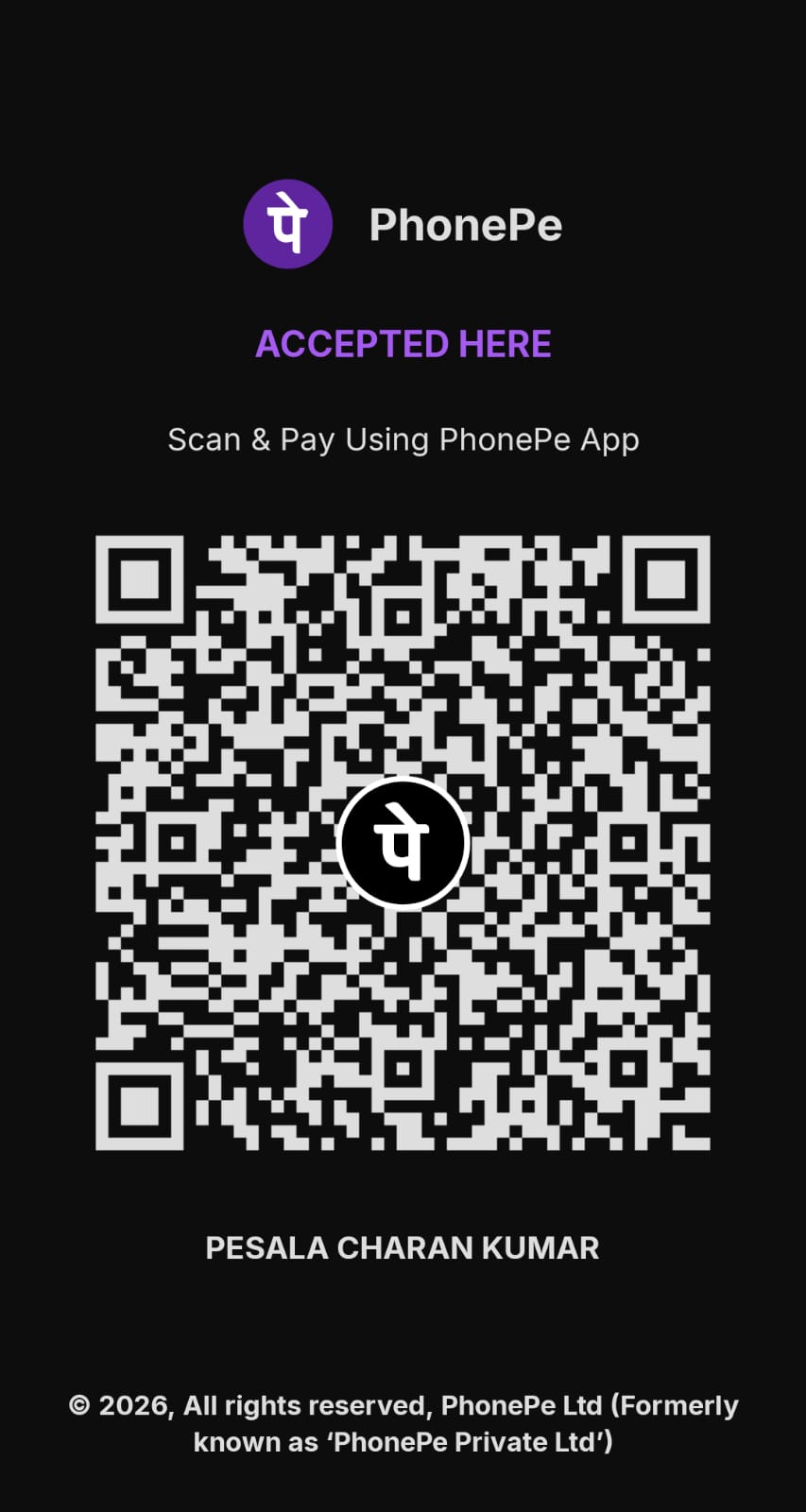 PhonePe QR